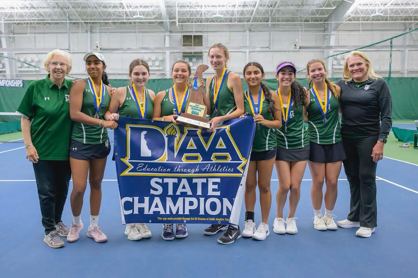 2025 Girls Tennis Champions – Tower Hill School
